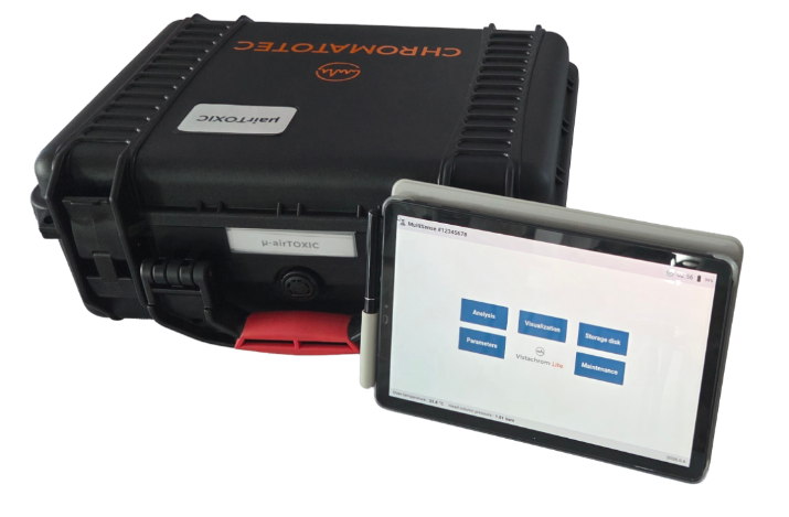 μ-airTOXIC portable TD-GC-PID analyzer with tablet